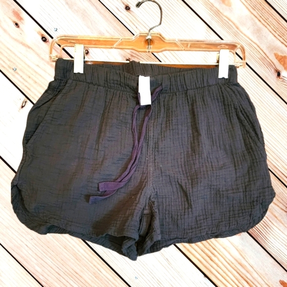 Stars Above Gray Linen Shorts - Picture 1 of 8